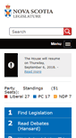 Mobile Screenshot of nslegislature.ca